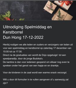 Spelletjesmiddag / Kerstborrel @ H..A.B C. Dun Hong